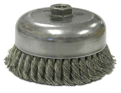 Weiler Double Row Knot Wire Cup Brush