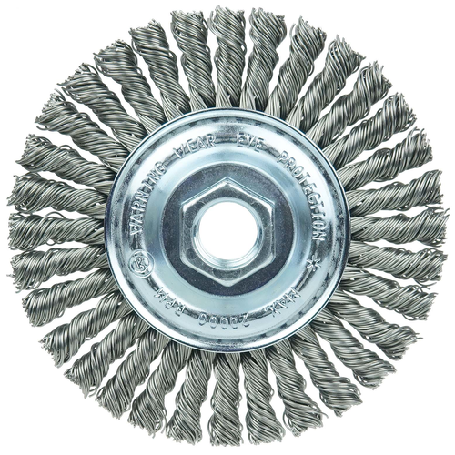 Weiler Wolverine Knot Wire Wheel, Stringer Bead Twist