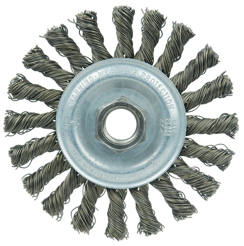 Weiler Wolverine Knot Wire Wheel, Cable Twist 36255 — Pack of 5
