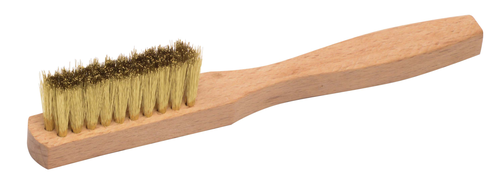 Weiler Small Hand Wire Scratch Brush, Crimped Brass Fill 44619