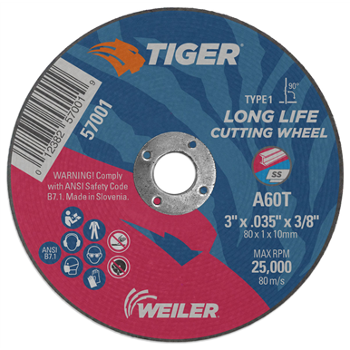 Weiler TIGER AO Type 1 Cut-Off Wheel