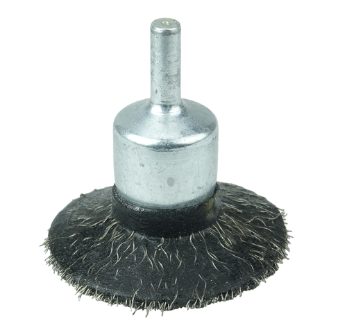 Weiler Polyflex Encapsulated Circular Flared Crimped Wire End Brush 35233 — Box of 2