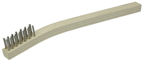Weiler Small Hand Wire Scratch Brush, Stainless Steel Fill