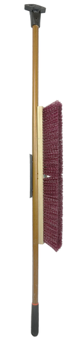 Weiler Pro-Flex Maroon Polypropylene Sweep with Hardwood Handle 44604