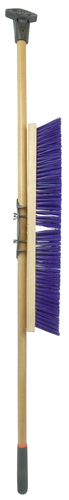 Weiler Pro-Flex Stiff Blue Polypropylene Sweep with Hardwood Handle 44606