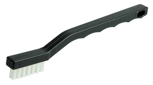 Weiler Small Hand Wire Scratch Brush, .012 White Nylon Fill 44609