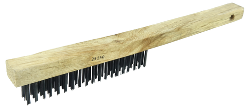 Weiler Vortec Pro Hand Wire Scratch Brush, .012 Carbon Steel Fill