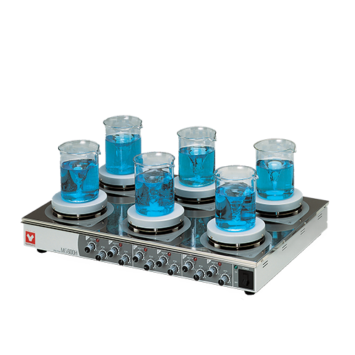 Yamato MG600H Magnetic Stirrer With Hot Plate X 6 (300~1500 rpm) With External Transformer