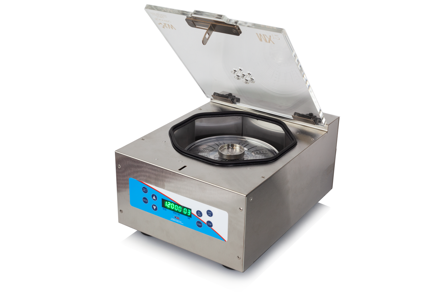 PCV centrifuge MHC-24HD-75T1 with 24-place 75mm tube rotor and reader disc