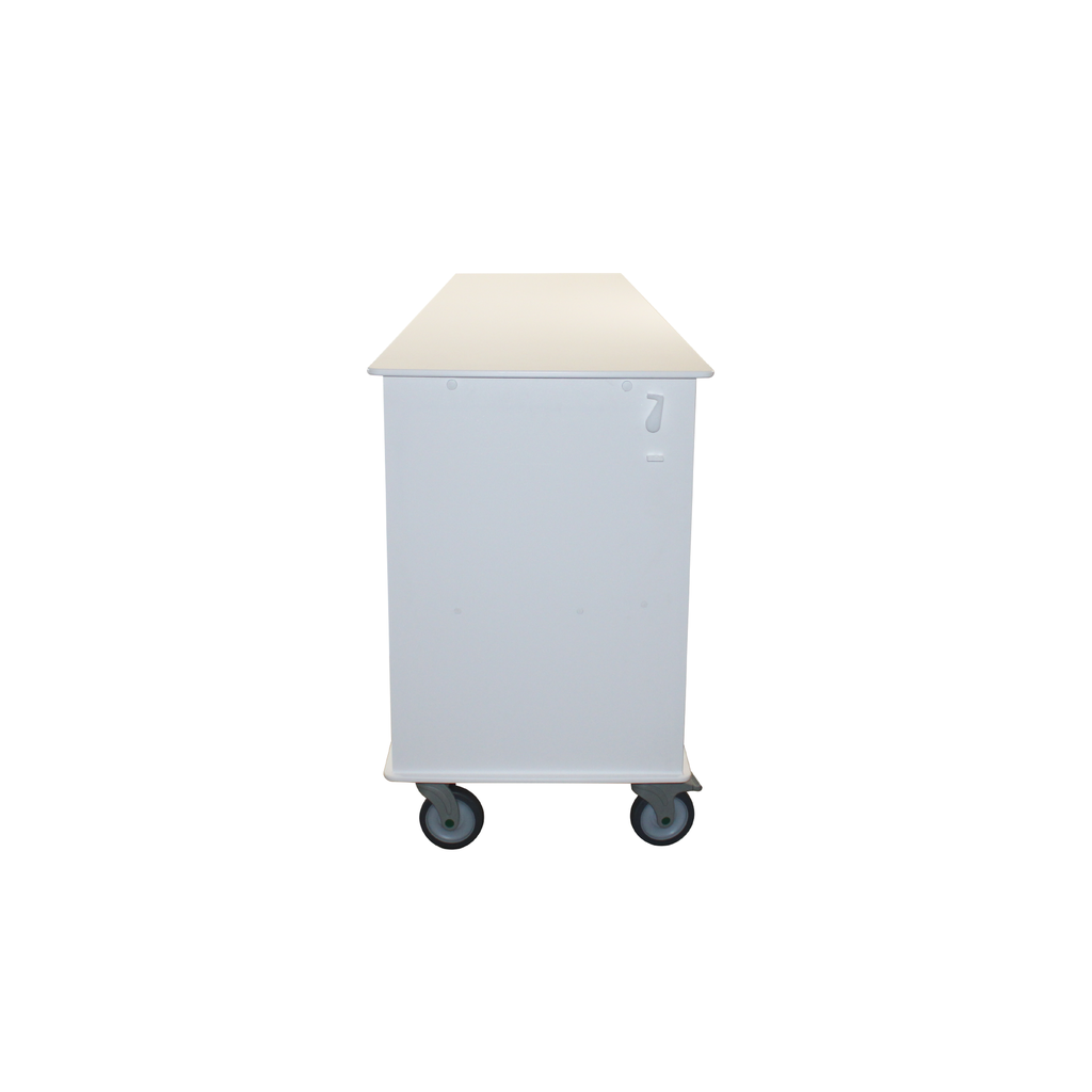 TrippNT 50734 — front view showing non-ferrous HDPE hasp lock detail and tambour door construction