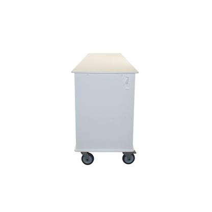 TrippNT 50734 — front view showing non-ferrous HDPE hasp lock detail and tambour door construction