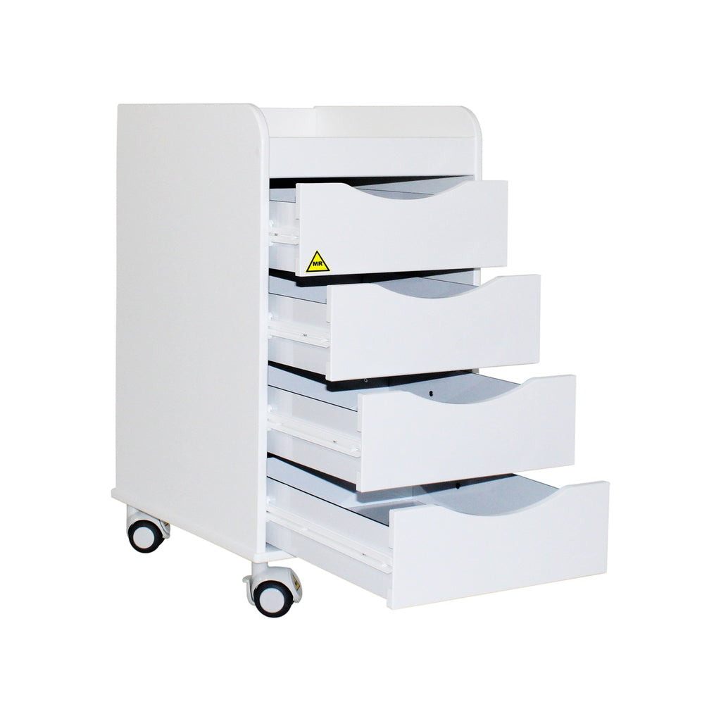 TrippNT 54038 MRI Compact Cart Drawer Open All-Plastic Slide Detail
