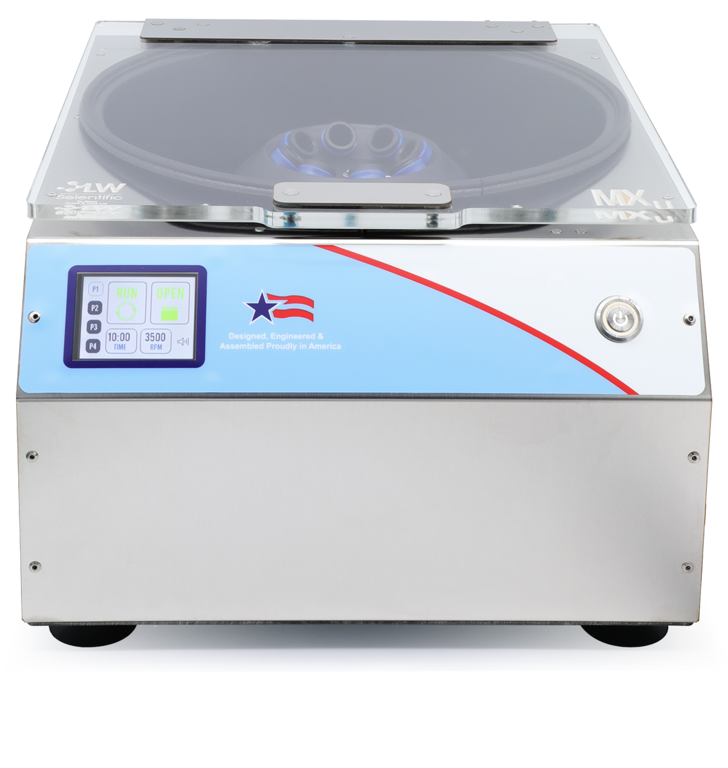 MXU TOUCH centrifuge MUC-08AT-15T3 with 8-place angled rotor and touch screen interface