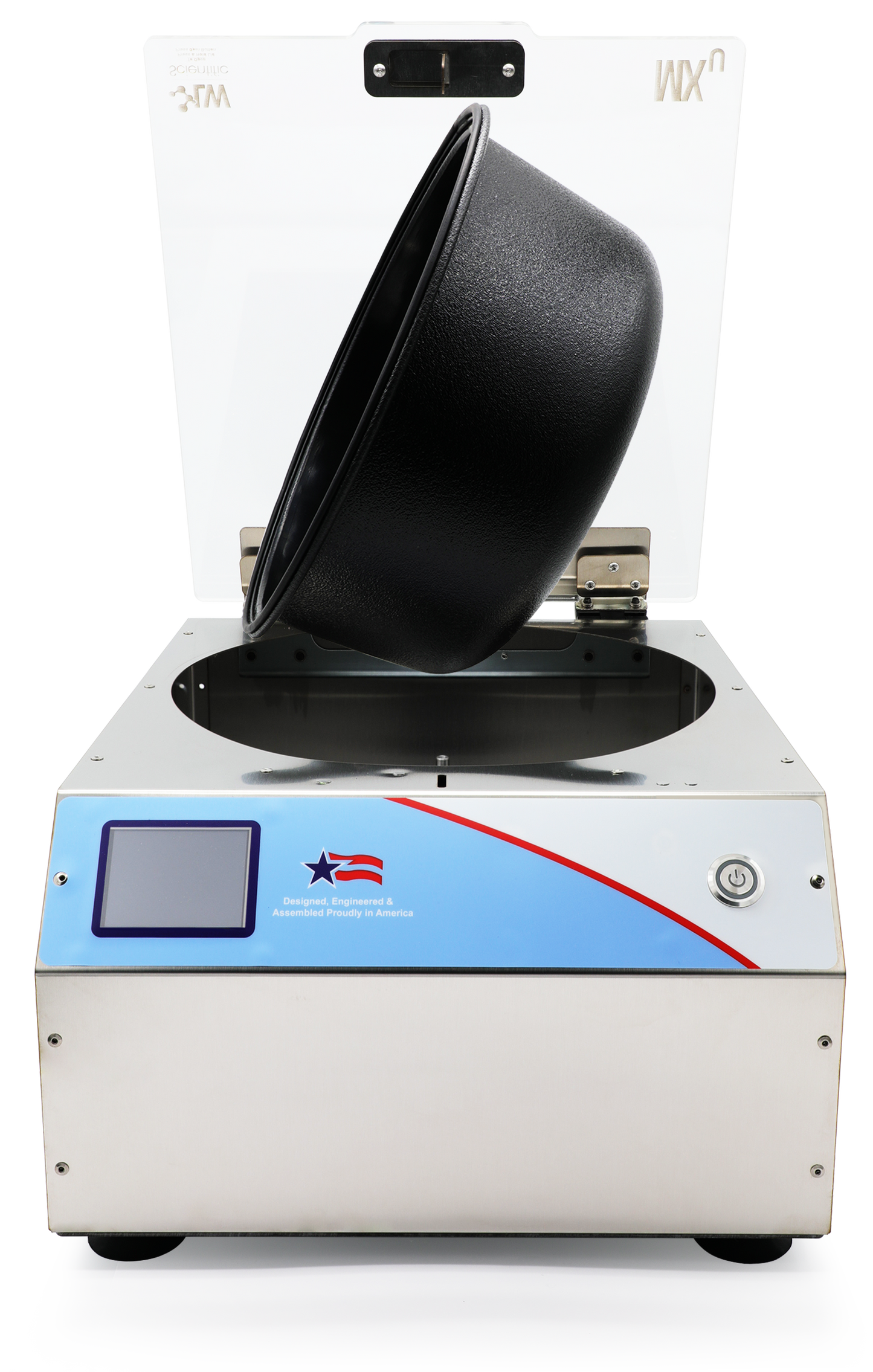 MXU TOUCH centrifuge MUC-06HT-15T3 with hybrid swing-out rotor and touchscreen controls