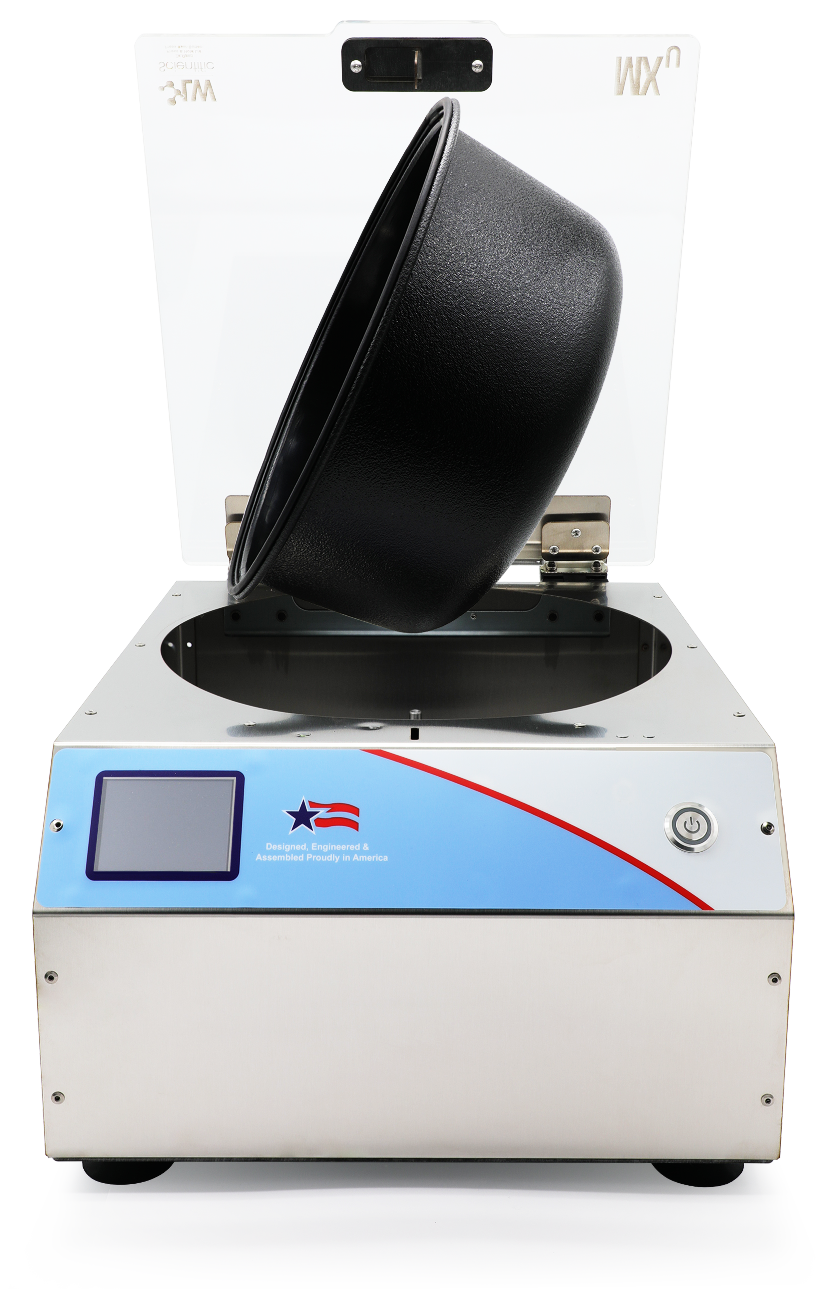 MXU TOUCH centrifuge MUC-06HT-15T3 with hybrid swing-out rotor and touchscreen controls