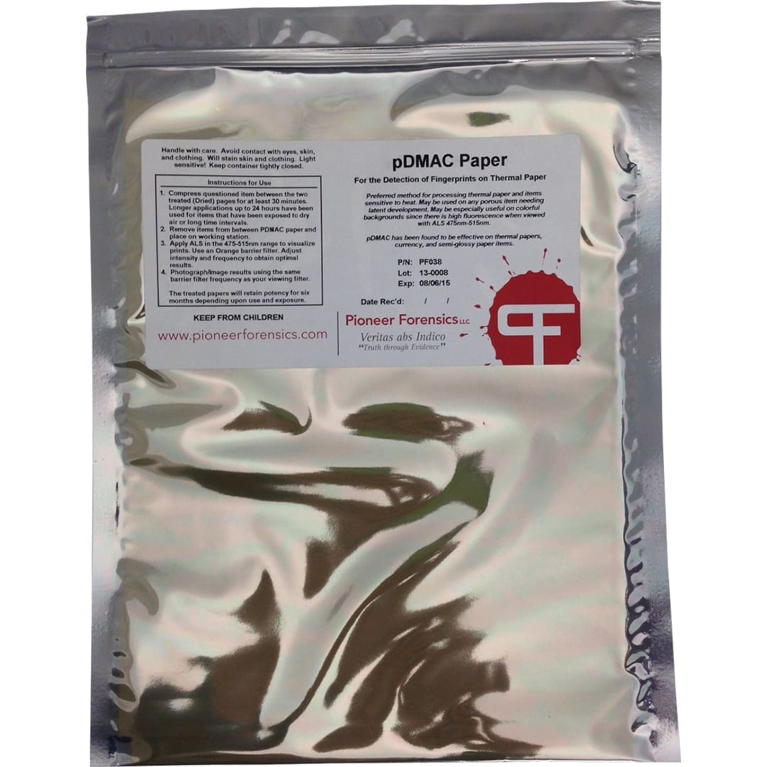 PDMAC Paper Set Forensic Reagent PF30038