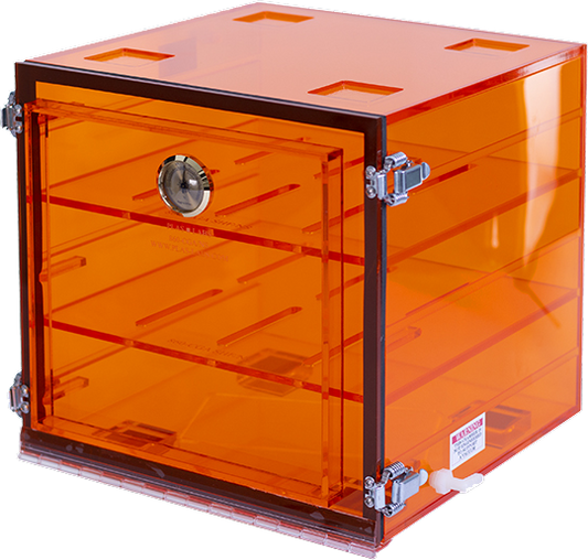 Yamato PLA860CGANS Amber Acrylic Desiccators 12" X 12" X 12" High, One (1) Cubicle