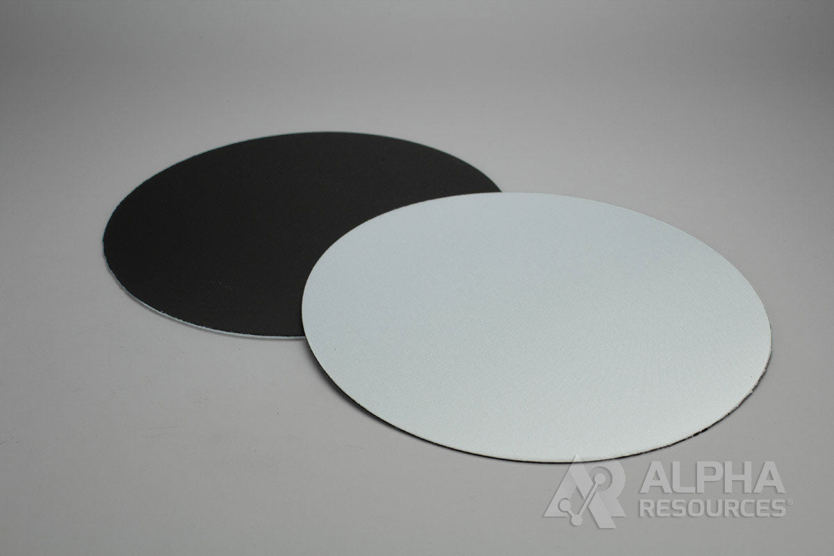 White Satin Magnetic Hold Disc W/Steel Rubber, 12in - Alpha Resources part AMR0432