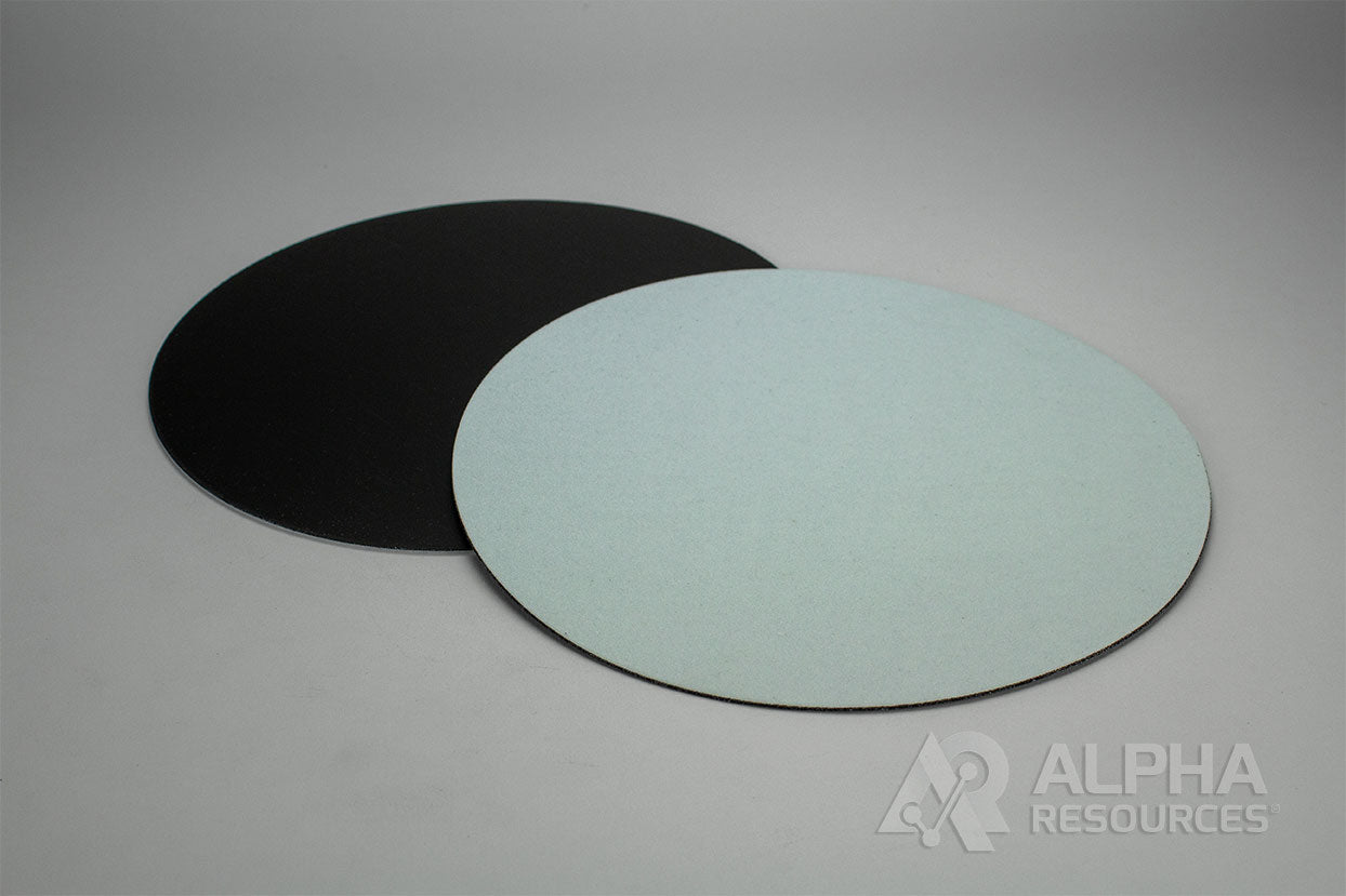 White Rayon Magnetic Hold Disc W/Steel Rubber, 8in - Alpha Resources part AMR0434