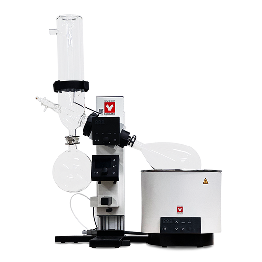 Yamato REV202MCWA Rev-202M-A Rotary Evaporator With Vacuum Regulator, Bm-302-A Water Bath (5L), Glassware C
