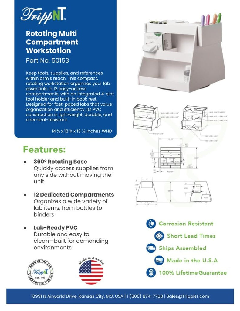 TrippNT 50153 Rotating Workstation Laboratory Environment Lifestyle Family Shot