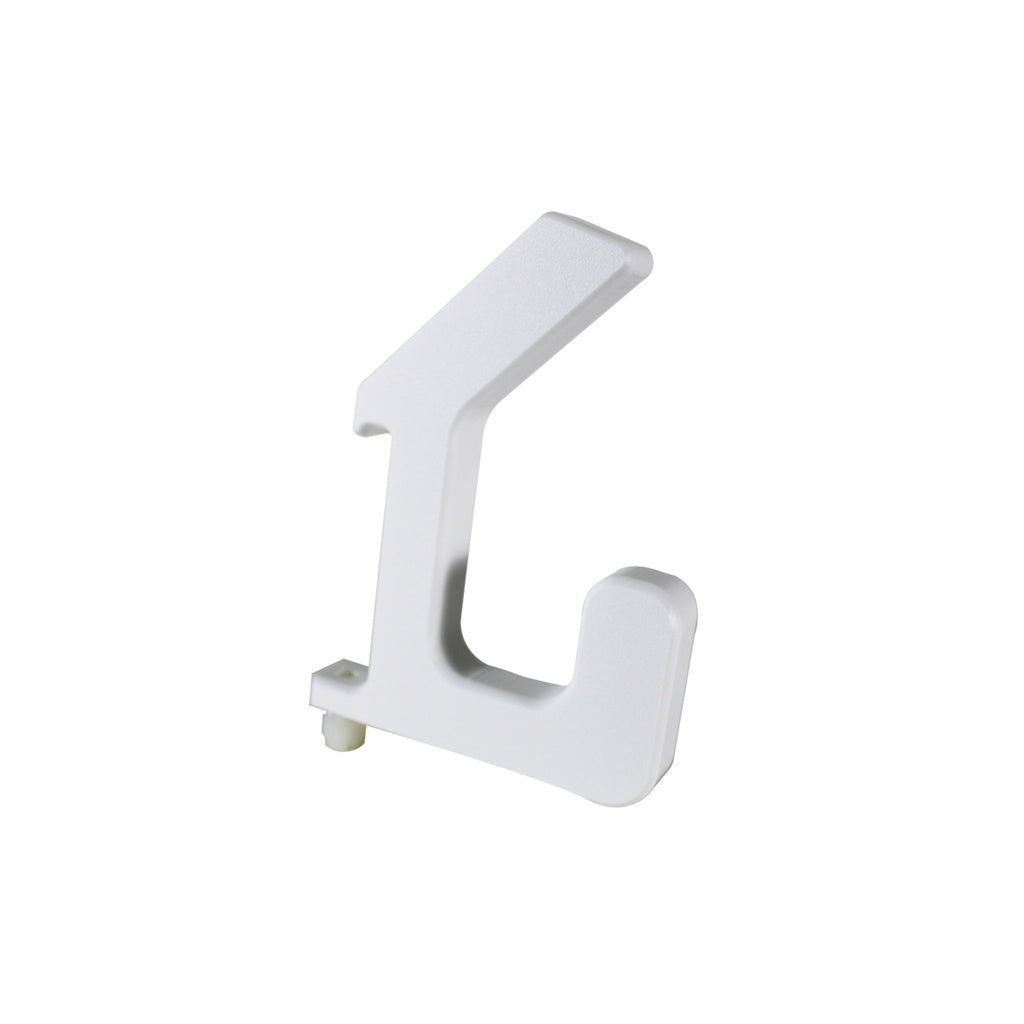 TrippNT 53942 — primary hero, single HDPE 2-prong thumb-screw hook for 53940 and 53941 racks