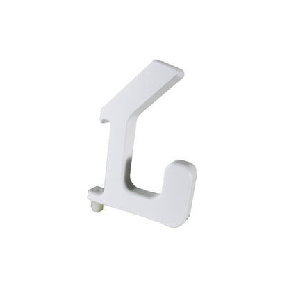 TrippNT 53942 — primary hero, single HDPE 2-prong thumb-screw hook for 53940 and 53941 racks