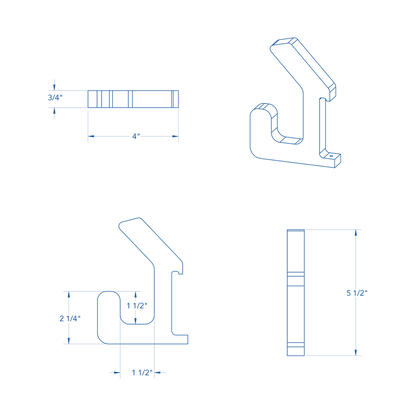 TrippNT 53942 — rack with added hook for expanded capacity
