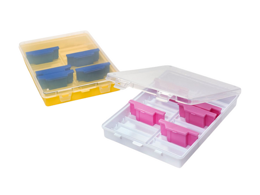 Caplugs® Evergreen 2403828W80E1 Slide-Sette Saver™ Storage Box 20 Positions White PPC MADE IN USA