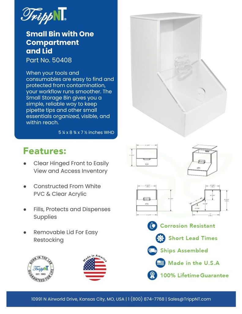 TrippNT 50408 Small Dispensing Bin - Clinical Nursing Counter Installation Lifestyle Shot