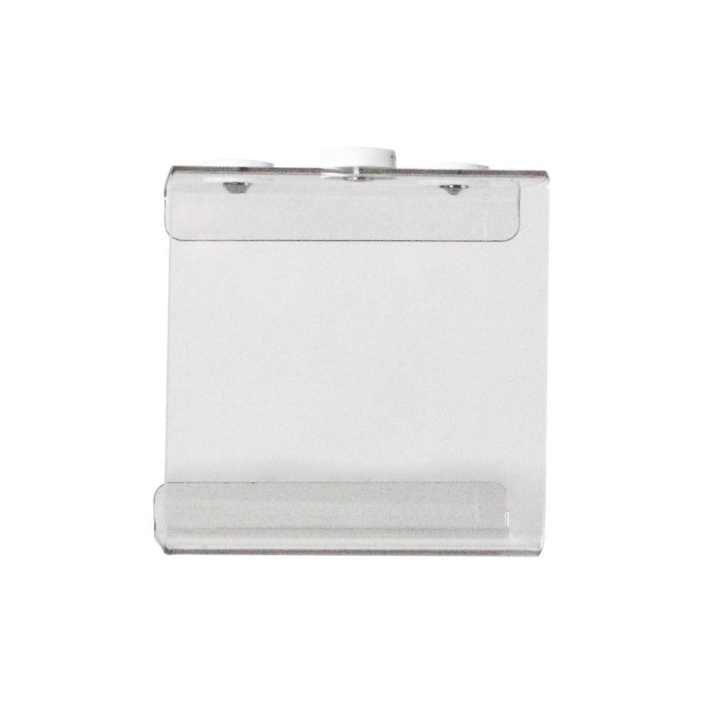 TrippNT 54012 — installation under metal shelf, kimwipes dispensing downward
