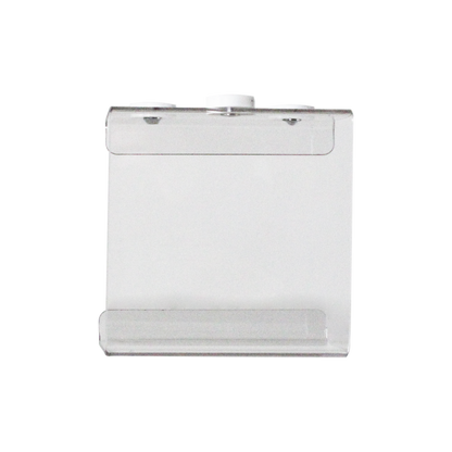 TrippNT 54012 — installation under metal shelf, kimwipes dispensing downward