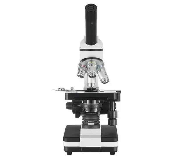 LW Scientific EDM-MM3A-DAL3 professional grade student microscope with monocular head, 3 DIN achromatic objectives, mechanical stage, and LED illumination