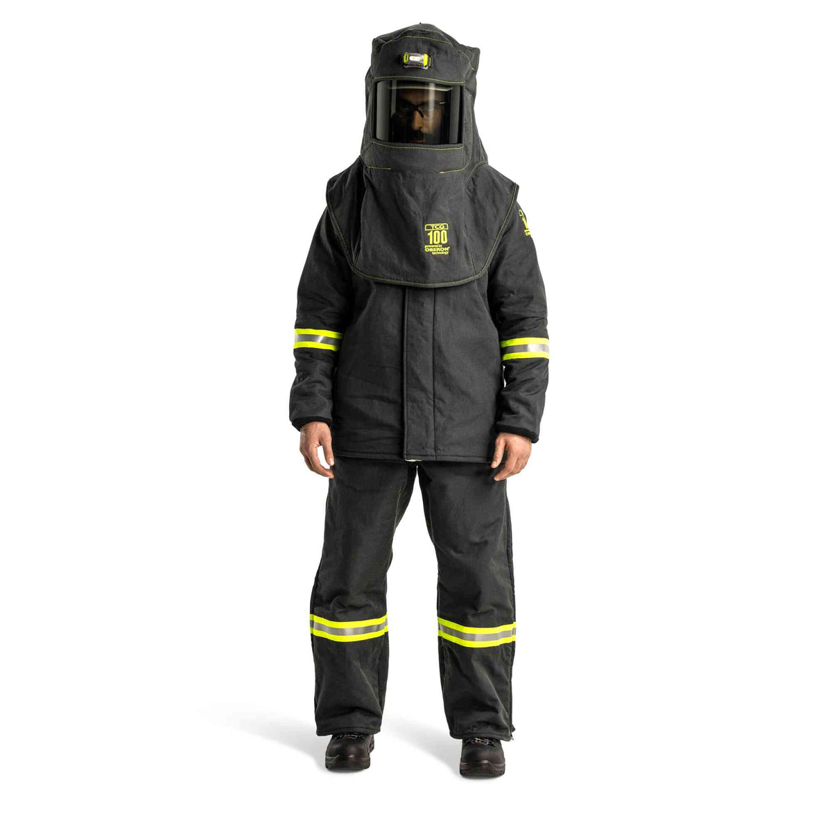 Oberon TCG 100 Cal Arc Flash Hoods w/ Adapters, Vent System and Light