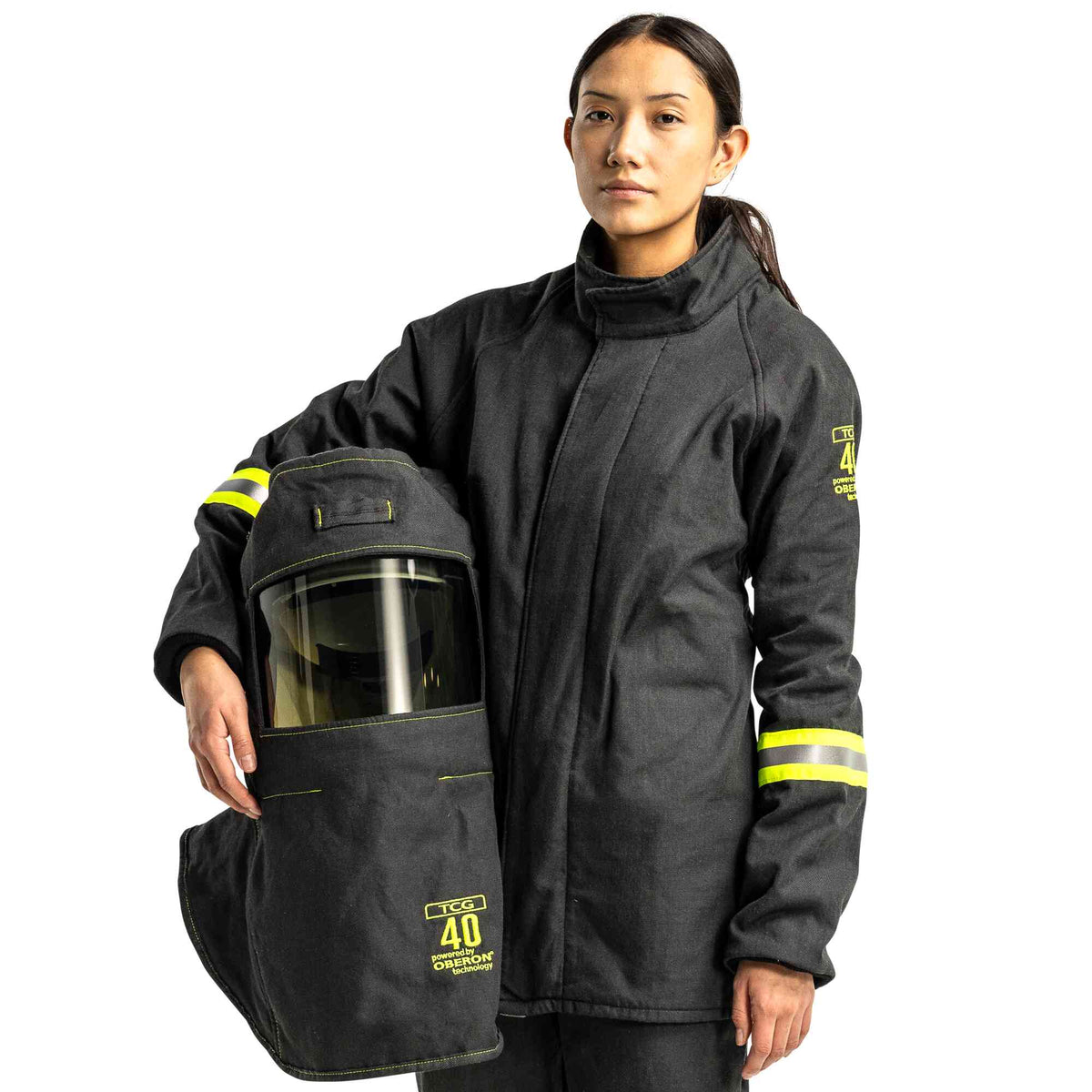 Oberon TCG 40 Cal Arc Flash Hoods with HVSL Hood Ventilation