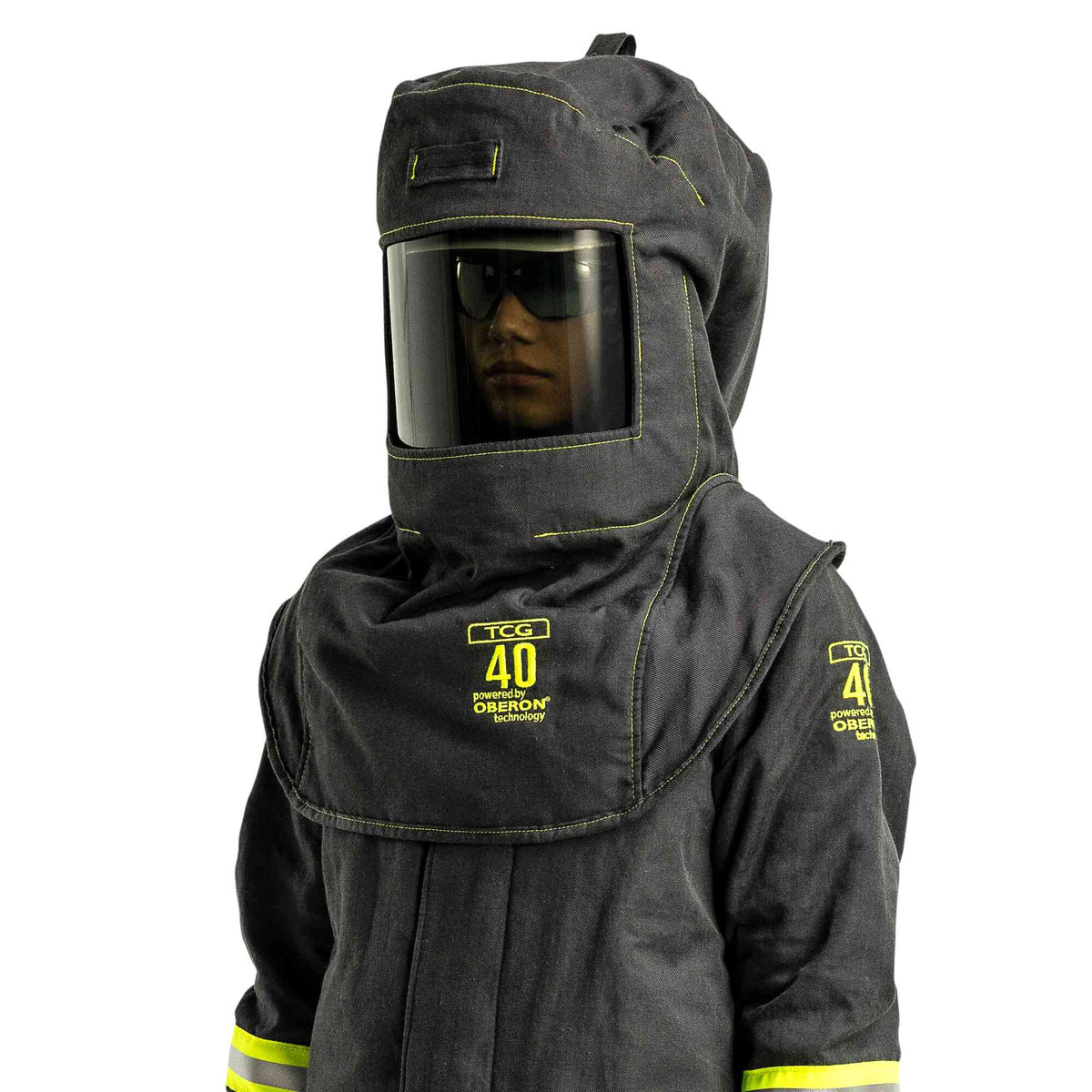 Oberon TCG 40 Cal Arc Flash Hoods with HVSL Hood Ventilation