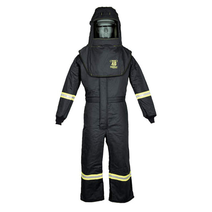 Oberon TCG 40 Cal Arc Flash Hood and Coverall Suit Set