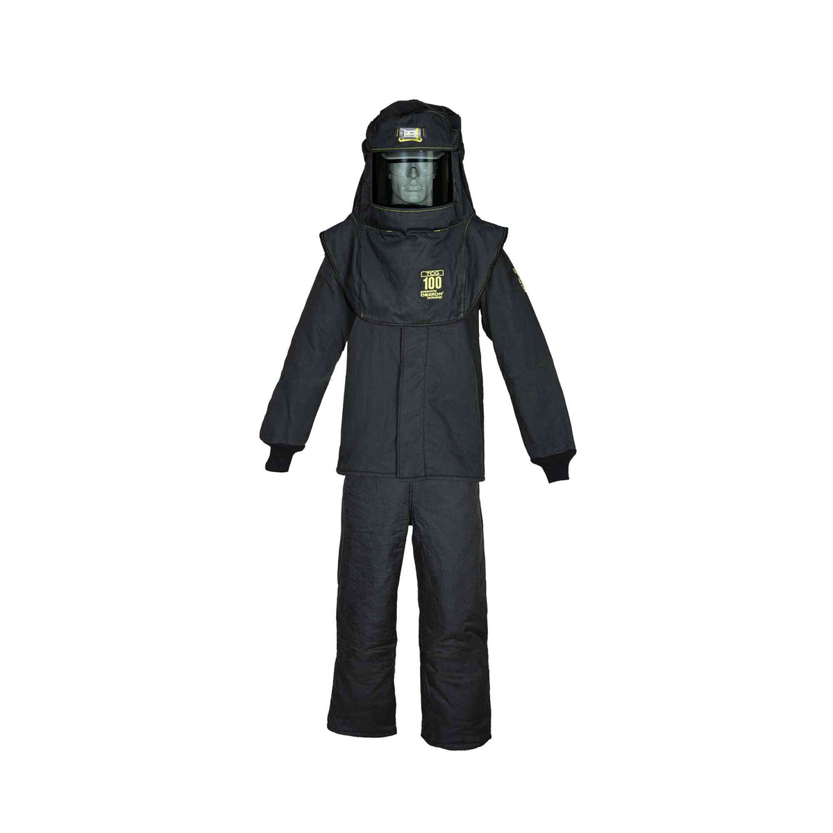 Oberon TCG 100 Cal Arc Flash Suit Set w/ Escape Strap with HVS Hood Ventilation