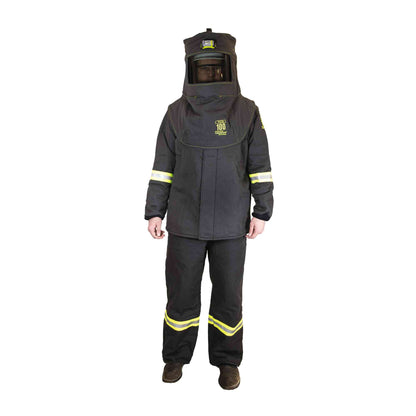 Oberon TCG 100 Cal Arc Flash Suit Set w/ LED and Vent with HVSL Hood Ventilation