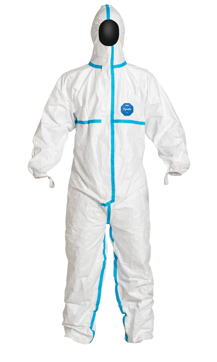 DuPont™ Tyvek® 600 TY198T-WH Hooded Coverall — Case of 25