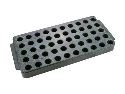 Caplugs® Evergreen 2403300G10E1 Transport Vial Racks 50 Pos Dark Green MADE IN USA