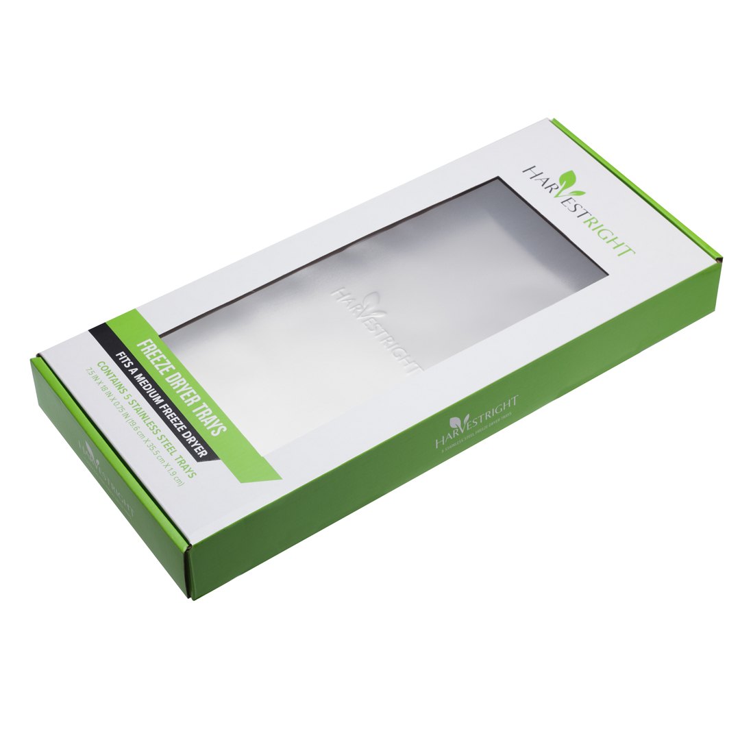 Harvest Right Stainless Steel Freeze Dryer Trays — Medium Home Pro — set of 5
