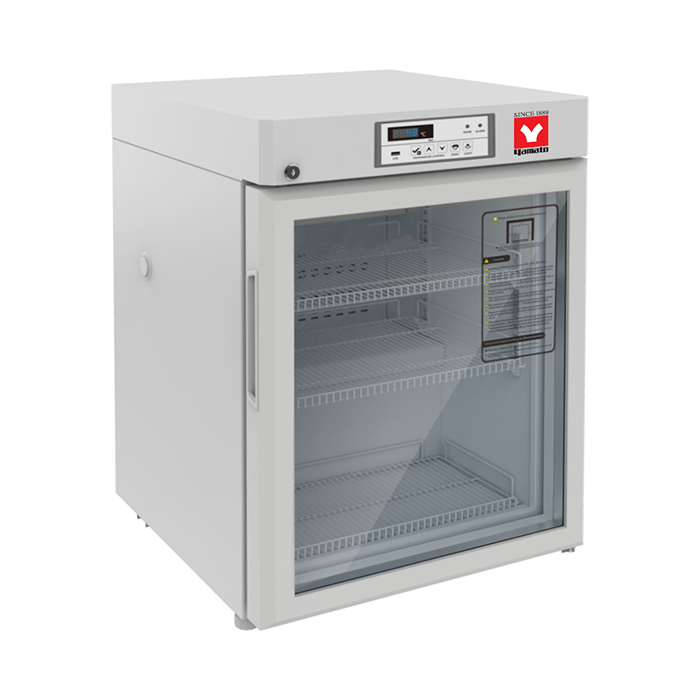 Yamato UCR001G Undercounter & Countertop Refrigerator 2°C To 8°C, 2.64 cu.ft., With Glass Door Cycle Defrost