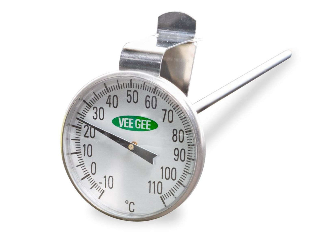 VEE GEE Scientific Dial Thermometer 1.75 in Face - Bimetal, No Battery Required