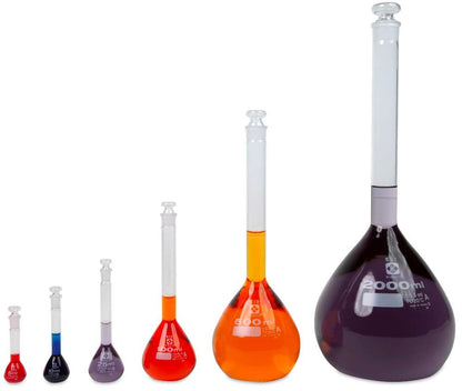 SIBATA Class A Volumetric Flask with Glass Stopper - 2306A Series — view 2