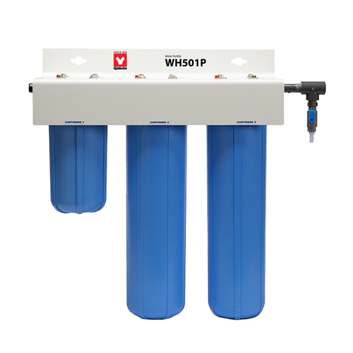 Yamato WH501P High Purity Di System- 4-1/2" Diameter (10" Carbon, (2) 20" Mixed Bed, & 200 K Di Light)