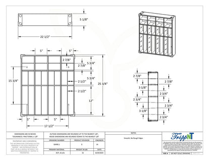 TrippNT 50490 Suture Cubby Pre-Drilled Mounting Hole Detail Side View