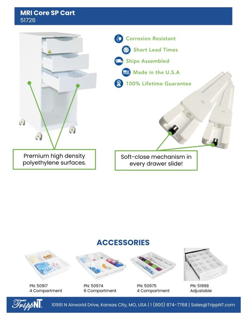 TrippNT 51726 MRI Core SP Cart Radiology Environment Multi-Angle View