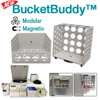 Hermle BucketBuddy Magnetic Basket and Tube Rack Z326-BKR