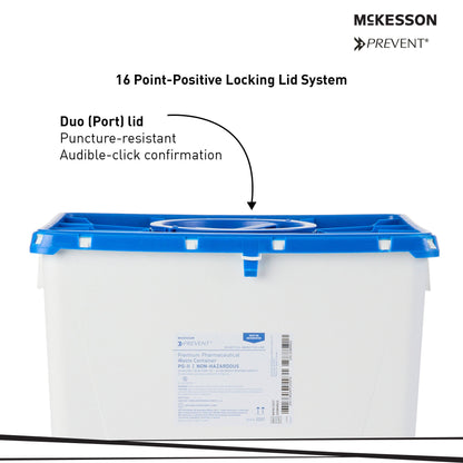 McKesson Prevent® Pharmaceutical Waste Container, Capacity